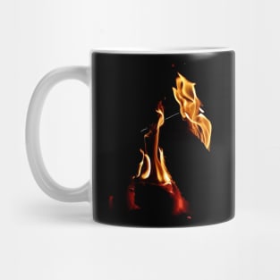 Fire poetry (pareidolia) Mug